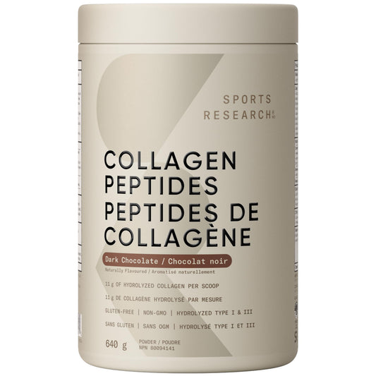 Sports Research® Collagen Peptides – Hydrolyzed Type I & III Collagen Powder for Essential Amino Acids – Easy-Mixing Protein Supplement for Women & Men 🍁 All In One Marketplace Canada