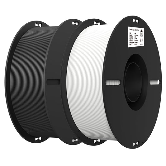 Filament 1.75mm 2 Packs for 3D Printing, Cost-Effective Ender PLA Filament 3D Printers, No-Tangling, Strong Bonding and Overhang Performance Dimensional Accuracy +/-0.02mm, White & Black 🍁 All In One Marketplace Canada