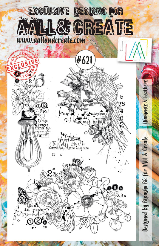 AALL and Create Stamp Set - 621 - Filaments & Feathers