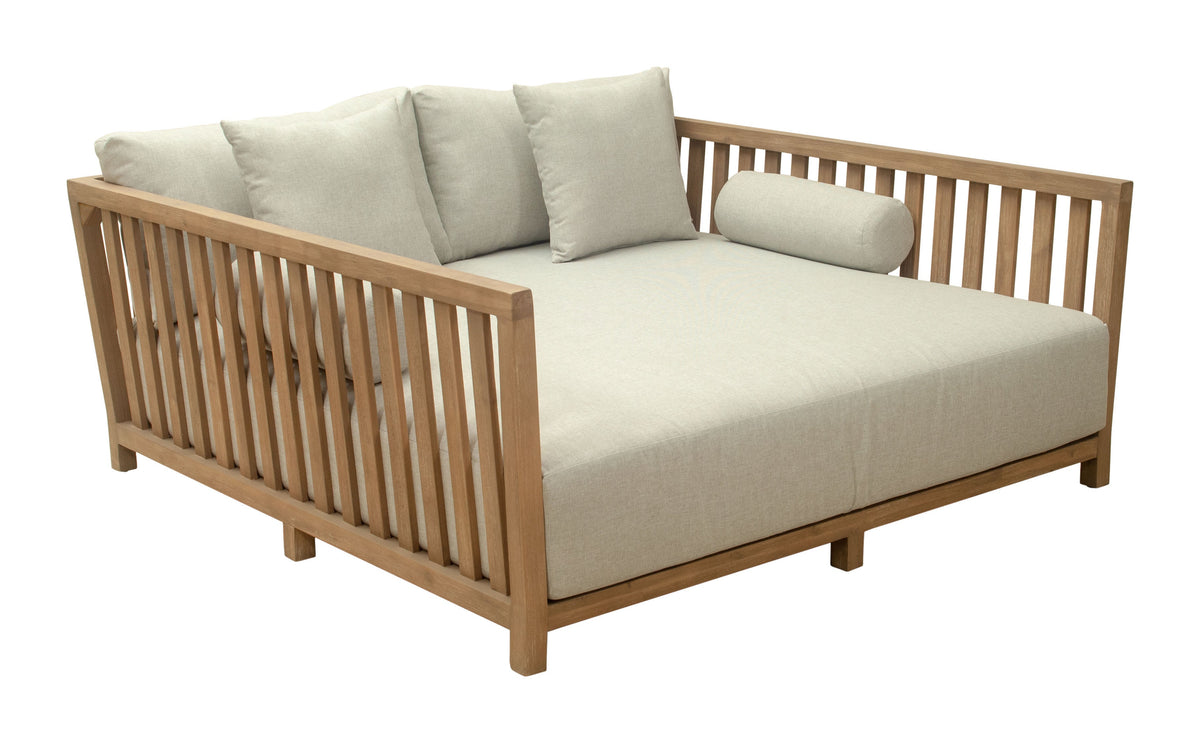 Sunhaven Indoor/Outdoor Daybed Lounger - Taupe