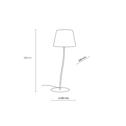 NICOLA Orange Mid-Century Modern Night Lamp for Bedroom, Living Room & Office – Retro Accent Lighting
