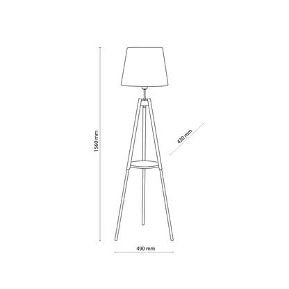 VAIO White Tray Table Floor Lamp - AURABAGS SHOP