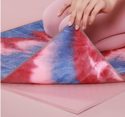 The New Magic Color Yoga Blanket & Towel – Non-Slip Sweat-Absorbent Yoga Mat Cover