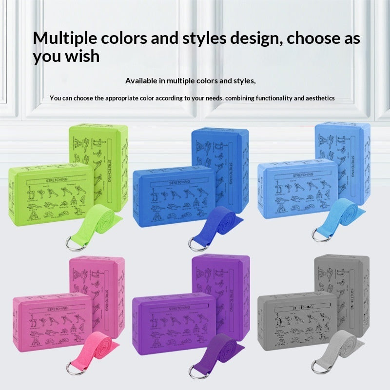 Wholesale EVA Yoga Block & Stretch Band Set – Yoga & Dance Training Accessories