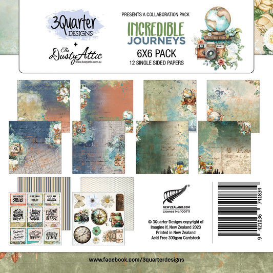 Incredible Journeys 6x6 Pack