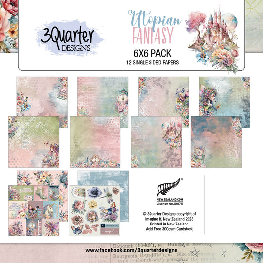 Utopian Fantasy Paper Pack 6" x 6"