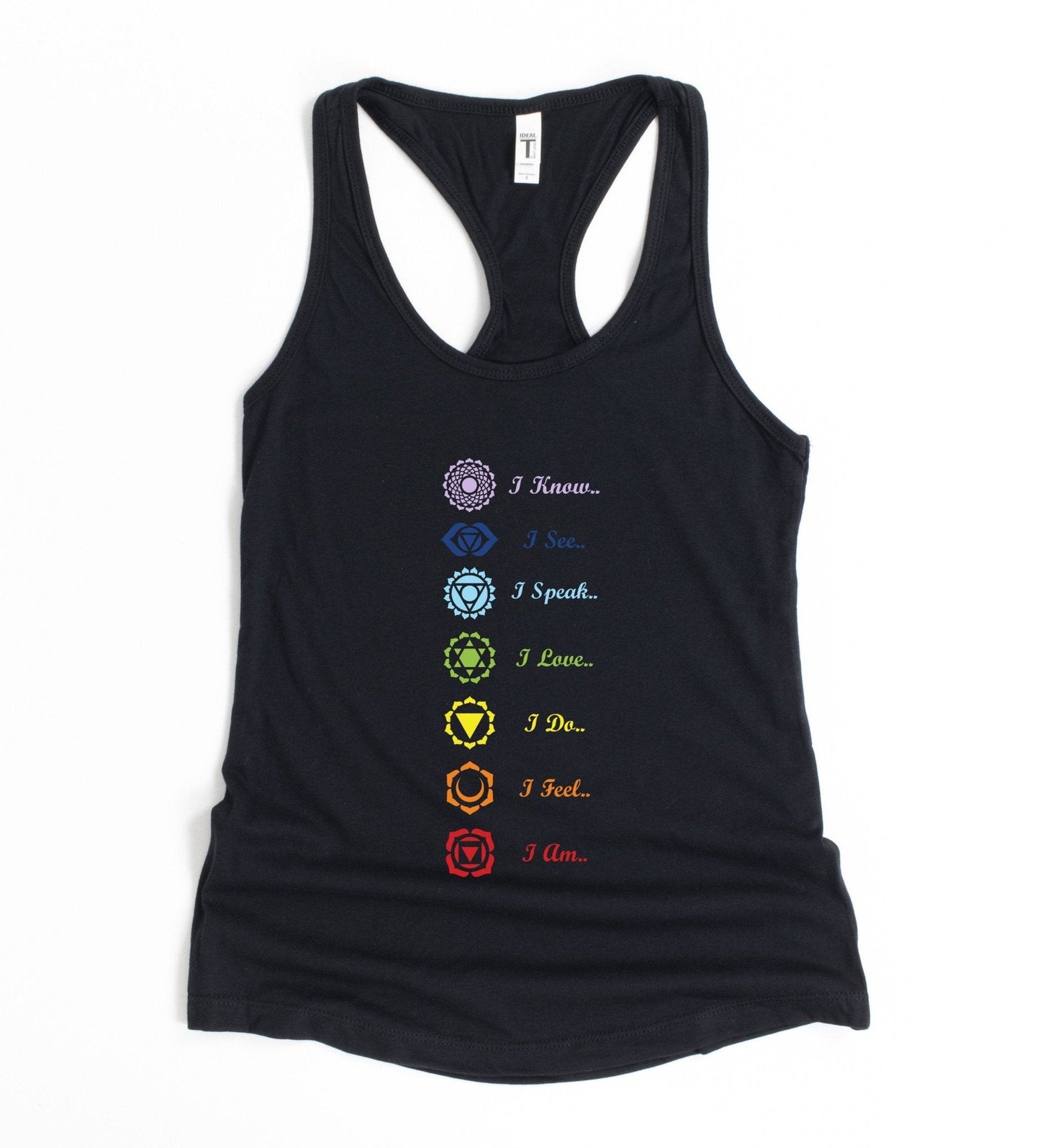 7 Chakra Yoga Tank Top | Women's Spiritual Meditation Shirt