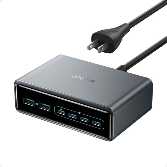 Anker Prime Charger, 200W 6-Port GaN Charging Station, USB-C PD Fast Charging Desktop Charger, Compatible with iPhone 17/Series, Samsung, MacBook, Dell and More 🍁 All In One Marketplace Canada