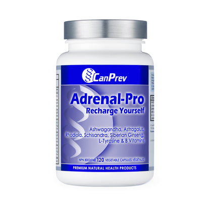 CanPrev Adrenal-Pro Recharge Yourself, 120 Vegan V-Caps with Siberian Ginseng, 30-Day Supply with Ashwagandha, Astragalus, L-Tyrosine, B5 & B6 - Supports Energy Levels, Physical and Mental Vitality 🍁 All In One Marketplace Canada