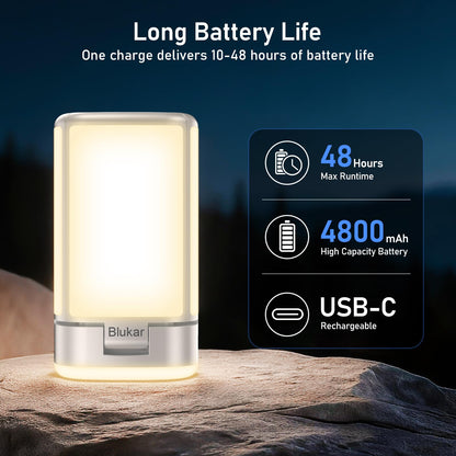 Blukar 116 LED Camping Lantern Rechargeable, 2000L Super Bright Camping Lights Lamp,7 Light Modes, 4800mAh Long Battery Life,90°Adjustable Outdoor Hanging Tent Accessories for Hiking Emergency Fishing 🍁 All In One Marketplace Canada