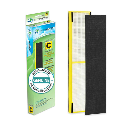 GermGuardian Filter C HEPA Pure Genuine Air Purifier Filter, Removes 99.97% of Pollutants, Wildfire Smoke, Odors, for AC5250PT, AC5000, AC5300, AC5350, AP2800, Black/Yellow, FLT5000 🍁 All In One Marketplace Canada