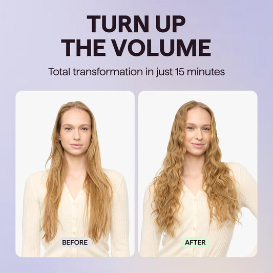 Wavytalk Power Wave Hair Crimper Curling Iron, Hair Curler for High-Volume Waves, Ventilation Design for Less Damage, Ionic Reduces Frizz, Effortless-Waver, Dual Voltage Hair Waver, Pink 🍁 All In One Marketplace Canada