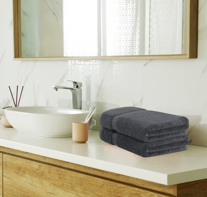 Utopia Towels 8 Piece Premium Towel Set, 2 Bath, 2 Hand, and 4 Wash Cloths, 600 GSM 100% Ring Spun Cotton Highly Absorbent Towels for Bathroom, Gym, Hotel, and Spa, Grey 🍁 All In One Marketplace Canada