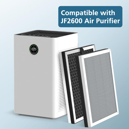 4 Pack JF260 Filter Replacement Compatible with JF260 Air Purifier, Made for JF260 Replace Air Purifiers Filter Air Cleaner, 3-in-1 Pre-Filter, H13 True HEPA and Activated Carbon Filtration System 🍁 All In One Marketplace Canada