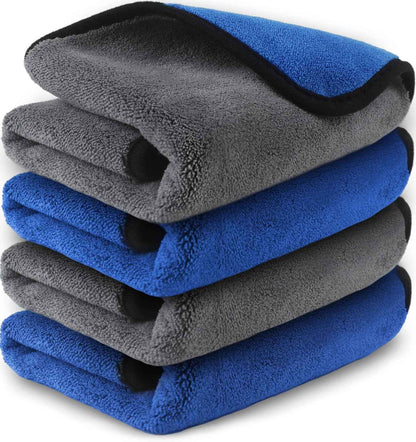 Airlab Microfiber Car Drying Towels 800GSM Thick Plush Cleaning Cloths Auto Detailing Quick Dry Wash Cloth for Interior & Exterior Lint Free, Streak Free, 40 x 40 cm, 4 Pack 🍁 All In One Marketplace Canada