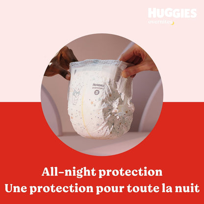 Overnight Diapers Size 7 (41+ lbs), 68 Ct, Huggies Overnites Nighttime Baby Diapers 🍁 All In One Marketplace Canada