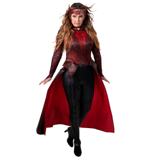 Marvel Adult Scarlet Witch Hero Costume, Womens Halloween Costume - Officially Licensed Large,Red