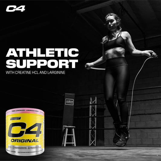 Cellucor C4 Original Pre Workout Powder - Sugar Free Preworkout Energy for Men & Women - 150mg Caffeine, Beta Alanine, Creatine - Pink Lemonade, 30 Servings 🍁 All In One Marketplace Canada