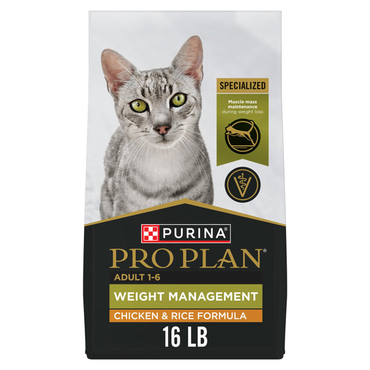 Pro Plan Dry Cat Food, Weight Management, Chicken & Rice 7.26KG 🍁 All In One Marketplace Canada