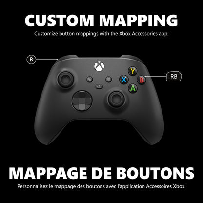 XBOX Core Wireless Gaming Controller – Carbon Black for Series X|S, One, Windows PC, Android, and iOS 🍁 All In One Marketplace Canada