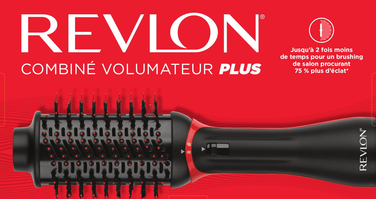Revlon RVDR5298F One-Step Volumizer PLUS, Tourmaline Ionic Technology, Ionic Hair Dryer, Hot Air Brush, Less Frizz, 4 Heat/Speed Settings, Travel Friendly, Black 🍁 All In One Marketplace Canada