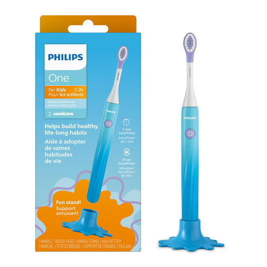Philips One for Kids by Sonicare Battery Electric Toothbrush, Blue, HY1130/02 🍁 All In One Marketplace Canada
