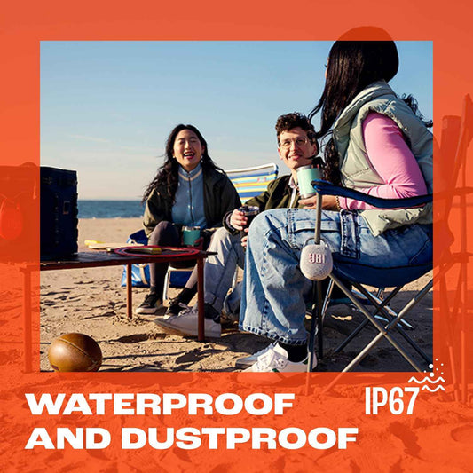 JBL Clip 5 - Ultra-Portable, Waterproof & Dustproof Bluetooth Speaker, Big Pro Sound with Punchy bass, Integrated Carabiner, Up to 12 Hours of Play, Made in Part with Recycled Materials (Sand) 🍁 All In One Marketplace Canada