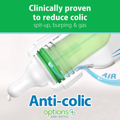 Dr. Brown’s Natural Flow Anti-Colic Options+ Narrow Glass Baby Bottles, 4oz, 2-Pack 🍁 All In One Marketplace Canada