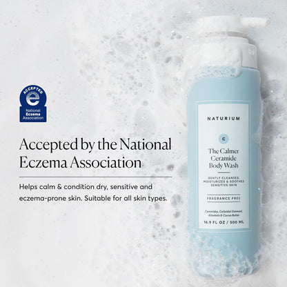 Naturium The Calmer Ceramide Body Wash, Fragrance-Free, Cleansing & Moisturising for Dry, Sensitive Skin, Dermatologist-Tested, Paraben & Cruelty-Free, 500 mL / 16.9 fl oz 🍁 All In One Marketplace Canada