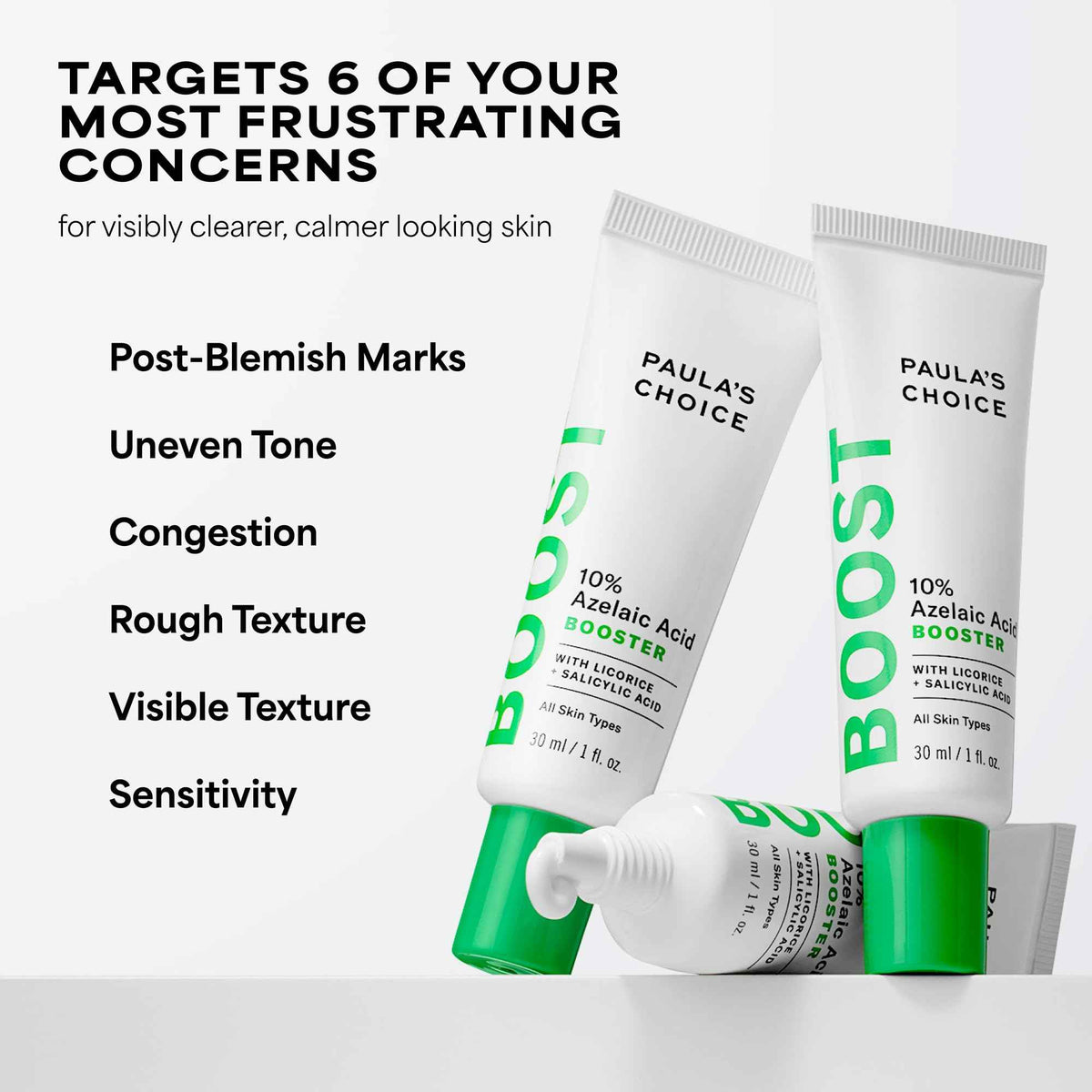 Paula's Choice BOOST 10% Azelaic Acid Booster Cream Gel, Licorice Extract & Salicylic Acid, Oil-Free Skin Serum, Fragrance-Free, 30 ml 🍁 All In One Marketplace Canada