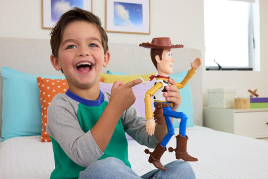 Mattel Disney and Pixar Toy Story 5 Running Woody 12 Inch Action Figure with 50 Plus Movie Phrases and Sounds, Movie-Accurate 🍁 All In One Marketplace Canada