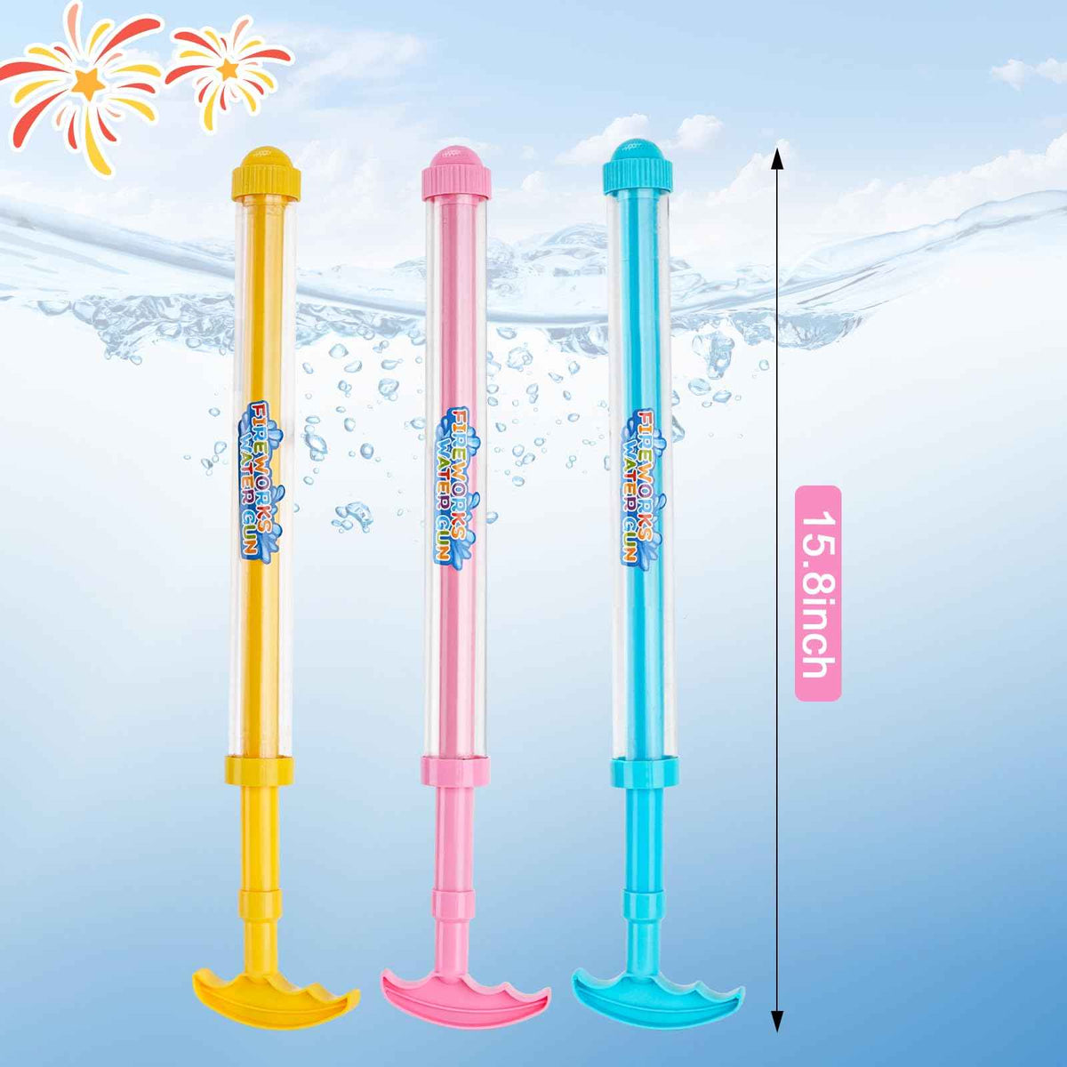 6Packs Creativity Fireworks Water Gun, Sprays Water Like Fireworks, Squirt Gun for Kids, Bulk Samll Water Blaster Summer Pool, Backyard, Birthday Party Outdoor Game Toys 🍁 All In One Marketplace Canada