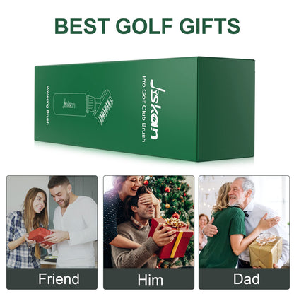 Jiskan Pro Golf Club Brush Cleaner with Retainer Clip and Squeeze Water Bottle 7.5 Inches Holds 4 Ounces of Water, Essentials Golf Accessories for Men Best Gifts for Men 🍁 All In One Marketplace Canada