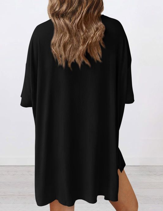 PRETTYGARDEN Women's Two Piece Lounge Set 2026 Summer Casual Oversized Shirts Biker Shorts Matching Airport Travel Outfit (Black,X-Large) 🍁 All In One Marketplace Canada