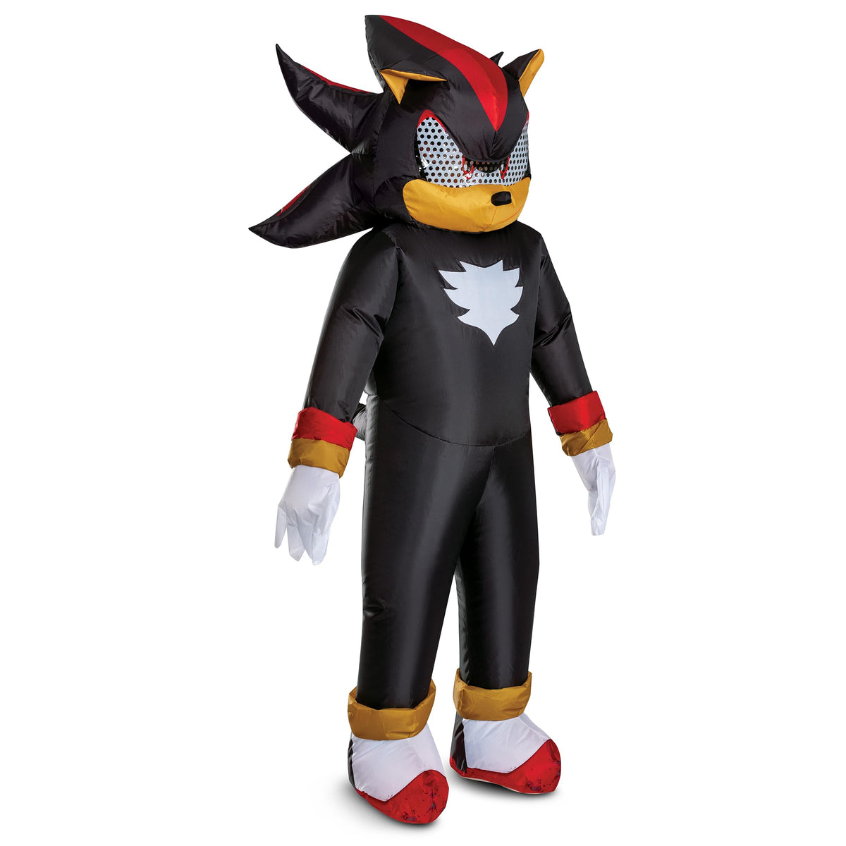 Sonic Shadow Adult Inflatable Costume, Officially Licensed Air Inflating Halloween Outfit for Grown Ups