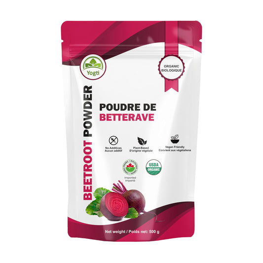 Yogti Organic Beetroot Powder 500g – Pure, Non-GMO, Vegan, Gluten-Free – Fine Red Beet Powder for Smoothies, Baking, Lattes & Natural Color – Premium Superfood Ingredient - 1 Count 🍁 All In One Marketplace Canada