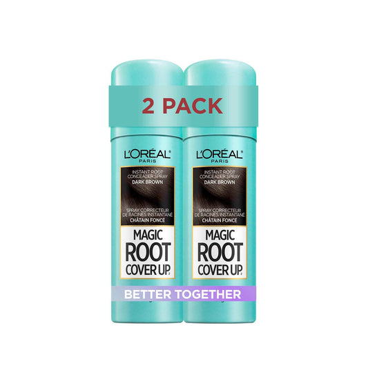 L'Oréal Paris Magic Root Cover Up Root Touch Up, Dark Brown Hair Dye, Root Touch Up Spray for Thinning Hair, Temporary Hair Dye, Grey Coverage, Pack of 2 🍁 All In One Marketplace Canada
