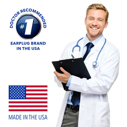 Mack's Ultra Soft Foam Earplugs, 50 Pair - 33dB Highest NRR, Comfortable Ear Plugs for Sleeping, Snoring, Travel, Concerts, Studying, Loud Noise, Work 🍁 All In One Marketplace Canada