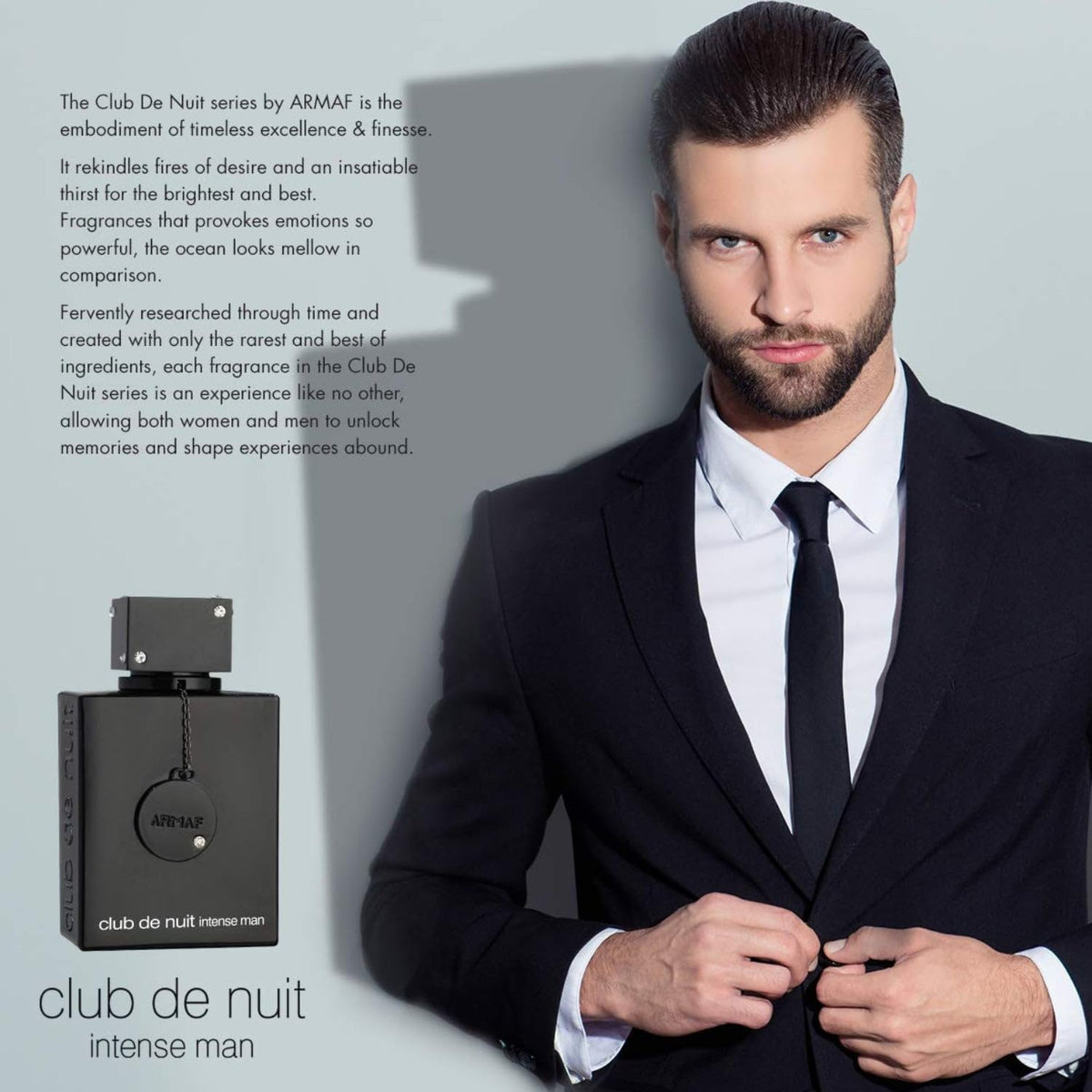 ARMAF S Club De Nuit Intense for Men Eau De Toilette Spray, 3.4 ounces, black, 106 ml / 3.6 oz (31470) 🍁 All In One Marketplace Canada