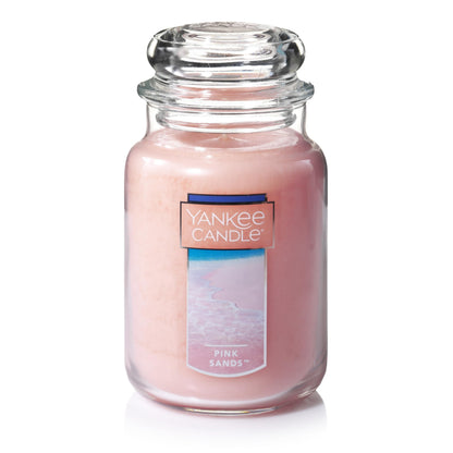 Yankee Candle Scented Candle, Pink Sands, Original Large Jar Candle, 110-150 Hours of Burn Time, 22 oz. 🍁 All In One Marketplace Canada