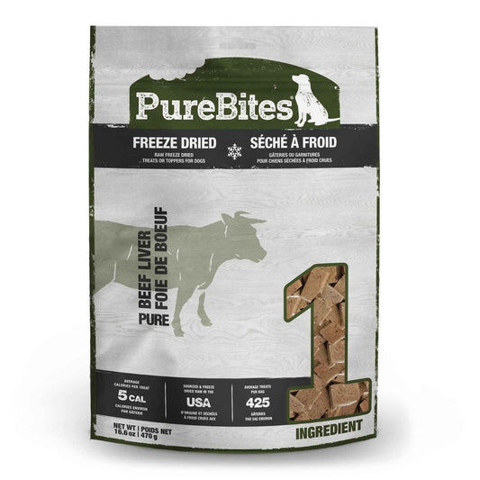 PureBites 1Pb470Bl Beef Liver For Dogs, 16.6Oz / 470G - Super Value Size, (Package May Vary) 🍁 All In One Marketplace Canada