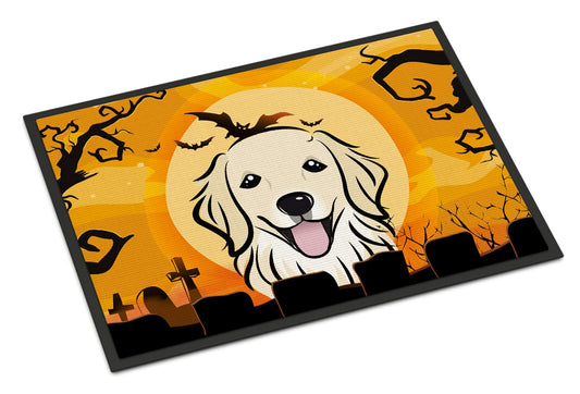 Caroline's Treasures BB1763JMAT Halloween Golden Retriever Door Mat, Indoor Rug or Outdoor Welcome Mat 24x36 Doormat, 24H X 36W, Multicolor