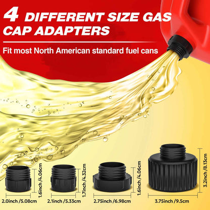 KEIMI Portable Fuel Transfer Pump with Auto-Stop, 3.2 Gallon per Min, 51" Extra Long Hose, Battery & USB Powered, 4 Can Adapters, Leak-proof Gas Pump for Oil, Diesel and Gasoline 🍁 All In One Marketplace Canada