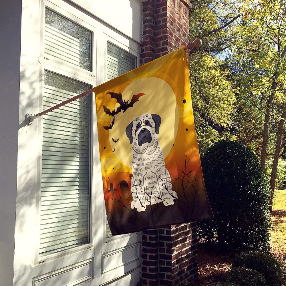 Caroline's Treasures BB4282CHF Halloween Mastiff Brindle White Canvas House Size Flag, Large, Multicolor