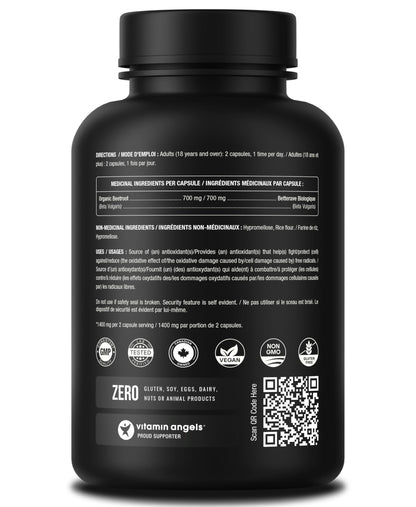 Organic Beetroot Capsules – 180 Count - Beet Root Supplement For Women & Men – Beetroot Juice Alternative – Nitric Oxide & Circulation Support – Antioxidant Beetroot Supplement - 1,400mg per Serving 🍁 All In One Marketplace Canada