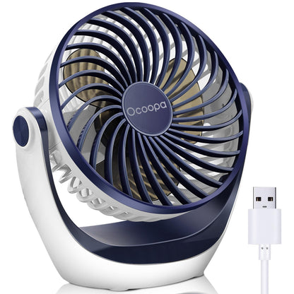 OCOOPA Small USB Desk Fan Table Fan 5'' with Strong Airflow & Quiet Operation, Portable Cooling Mini Fan 3 Speed, 360°Rotatable Head for Home Office Bedroom Desktop 🍁 All In One Marketplace Canada