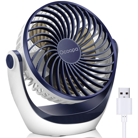 OCOOPA Small USB Desk Fan Table Fan 5'' with Strong Airflow & Quiet Operation, Portable Cooling Mini Fan 3 Speed, 360°Rotatable Head for Home Office Bedroom Desktop 🍁 All In One Marketplace Canada