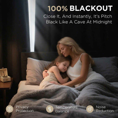 Joydeco 100% Blackout Curtains 2 Panels for Living Room - Linen Black Out Curtains 84 Inch Long Room Darkening Opaque Curtains for Bedroom, Thermal Insulated Drapes Privacy Protection 2 Panels Set 🍁 All In One Marketplace Canada