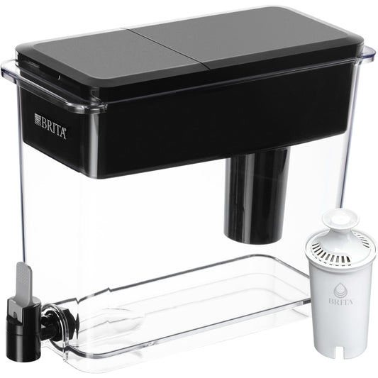 Brita 27 Cup Filter Dispenser Reduces Chlorine taste and odour from Tap Water, Filters 151 Litres, UltraMax, Black 🍁 All In One Marketplace Canada