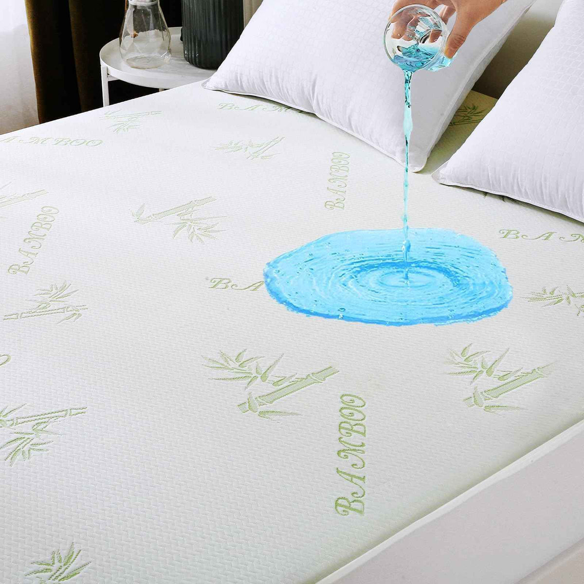 MUXHOMO Premium 100% Waterproof Queen Size Mattress Protector, Breathable Mattress Cover Queen Size Bed, Cooling 3D Air Fabric Bed Pad Cover, Deep Pocket 8"-21" 🍁 All In One Marketplace Canada